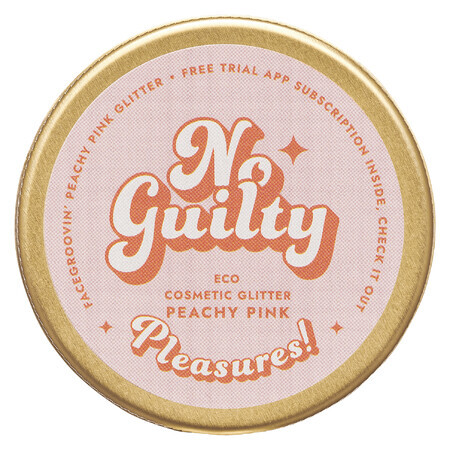 Ministry of Good Soap Facegroovin' Eco Glitter, bio glitter voor lichaams- en gezichtsdecoratie, Peachy Pink, 10 g