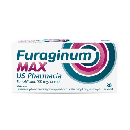 Furaginum Max US Pharmacia 100 mg, 30 Tabletten