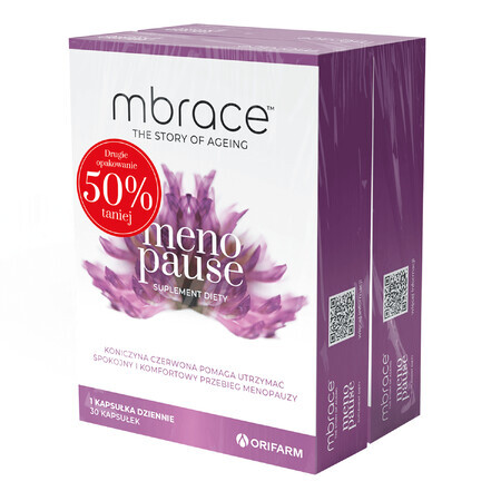 Mbrace Menopauze, 2 x 30 capsules