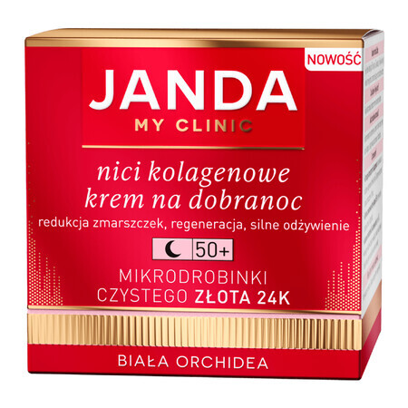 Janda My Clinic Collagen Threads 50+, cremă de noapte, 50 ml