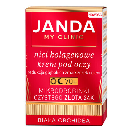 Janda My Clinic Collagen Threads 70+, crème pour les yeux, 15 ml