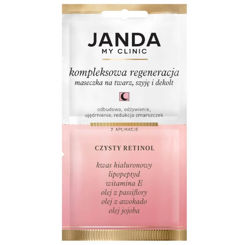 Janda My Clinic Collagen Threads, gezichts-, hals- en decolletémasker, Pure Retinol, 8 ml