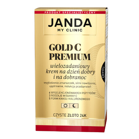 Janda My Clinic Gold C Premium, multi-tasking dag- en nachtcrème, 50 ml