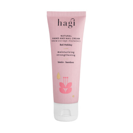 Hagi Holidays in Bali, crema natural para manos y uñas, hidratante y fortalecedora, 50 ml