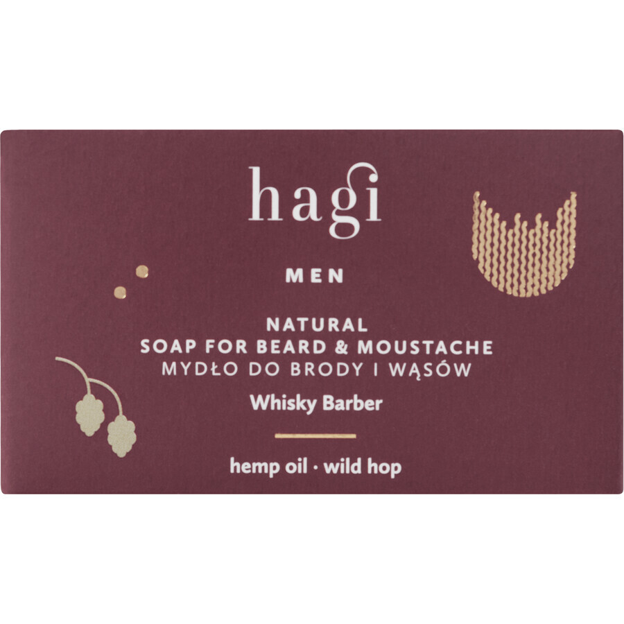 Hagi Whisky Barber, baard- en snorzeep, 100 g