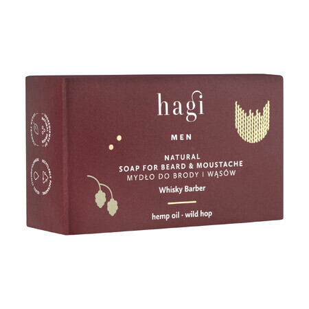 Hagi Whisky Barber, baard- en snorzeep, 100 g