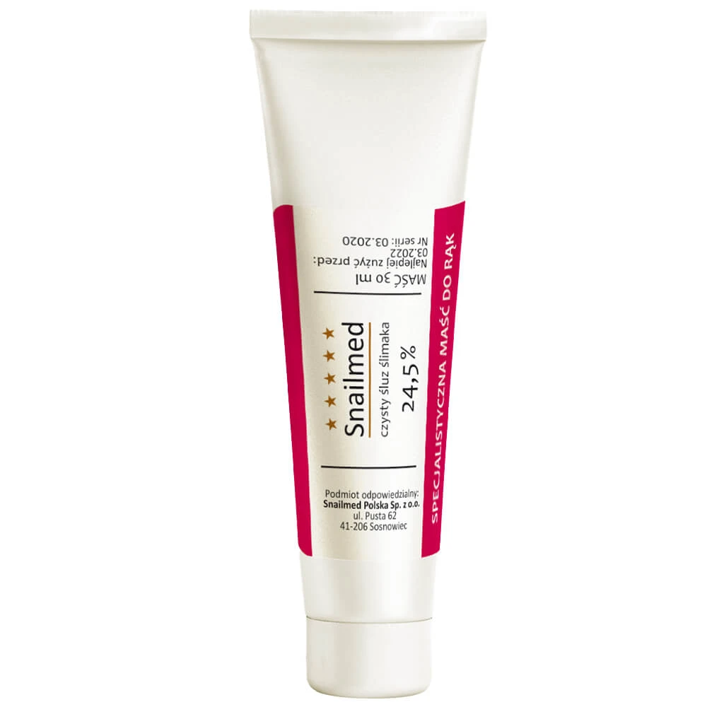 Snailmed Puur Slakkenslijm 24,5%, gespecialiseerde handzalf, 30 ml