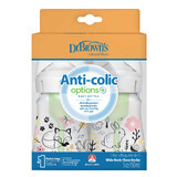 Dr. Brown Anti-colic Options+, anti-colic fles, wijdhals, bos, 2 x 150 ml