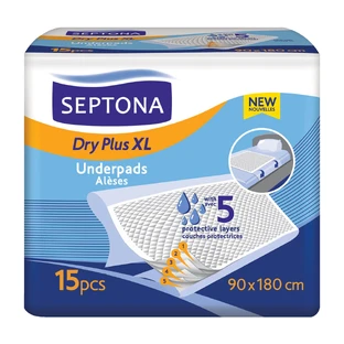 Septona Dry Plus XL, serviettes hygiéniques, 90 x 180 cm, 15 unités