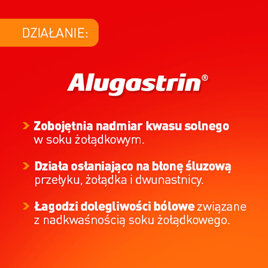 Alugastrin 1,02 g/ 15 ml, suspensión oral, sabor menta, 250 ml