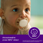 Avent Ultra Soft, pacifier, silicone, symmetrical, neutral, SCF091/05, 0-6 months, 2 pieces