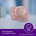 Avent Ultra Soft, pacifier, silicone, symmetrical, neutral, SCF091/09, 0-6 months, 2 pieces