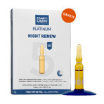 Set avec MartiDerm Black Diamond Skin Complex Advanced, sérum pour le visage, 2 ml x 10 ampoules + Platinum Night Renew, booster de nuit, 2 ml x 5 ampoules