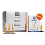 Free set with MartiDerm Platinum Photo Age [HA+], facial serum, 2 ml x 10 ampoules + Night Renew, night booster, 2 ml x 5 ampoules