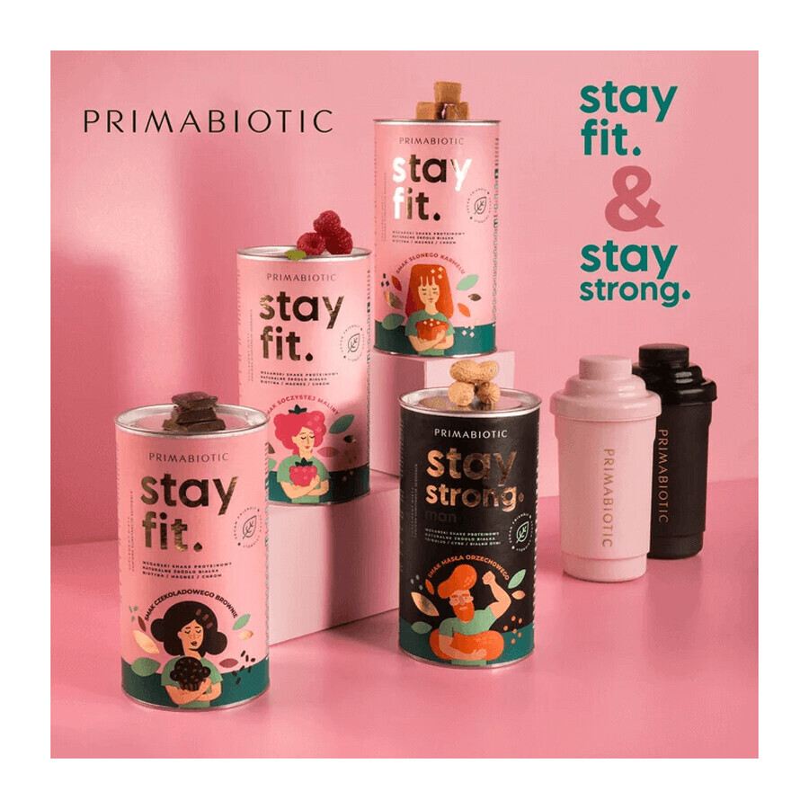 Primabiotic Stay Fit, veganistische proteïneshake, gezouten karamelsmaak, 500 g