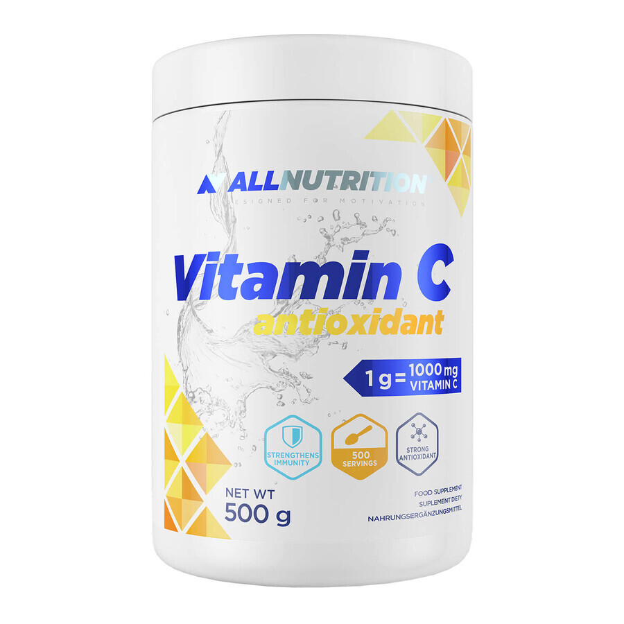 Allnutrition Vitamina C Antiossidante, vitamina C 1000 mg, 500 g