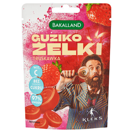 Bakalland Button Aardbeien jelly beans, Blossom, 34 g