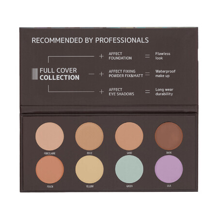 Affect Full Cover Collection 2, Camouflage-Palette, 8 x 3 g