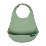 Lovi, silicone bib with pocket, pistachio, 1 pc