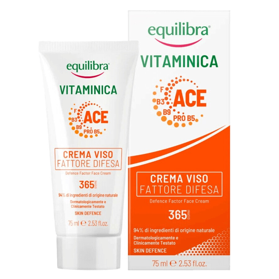 Equilibra Vitaminica, Beschermende Gezichtscrème, 75 ml