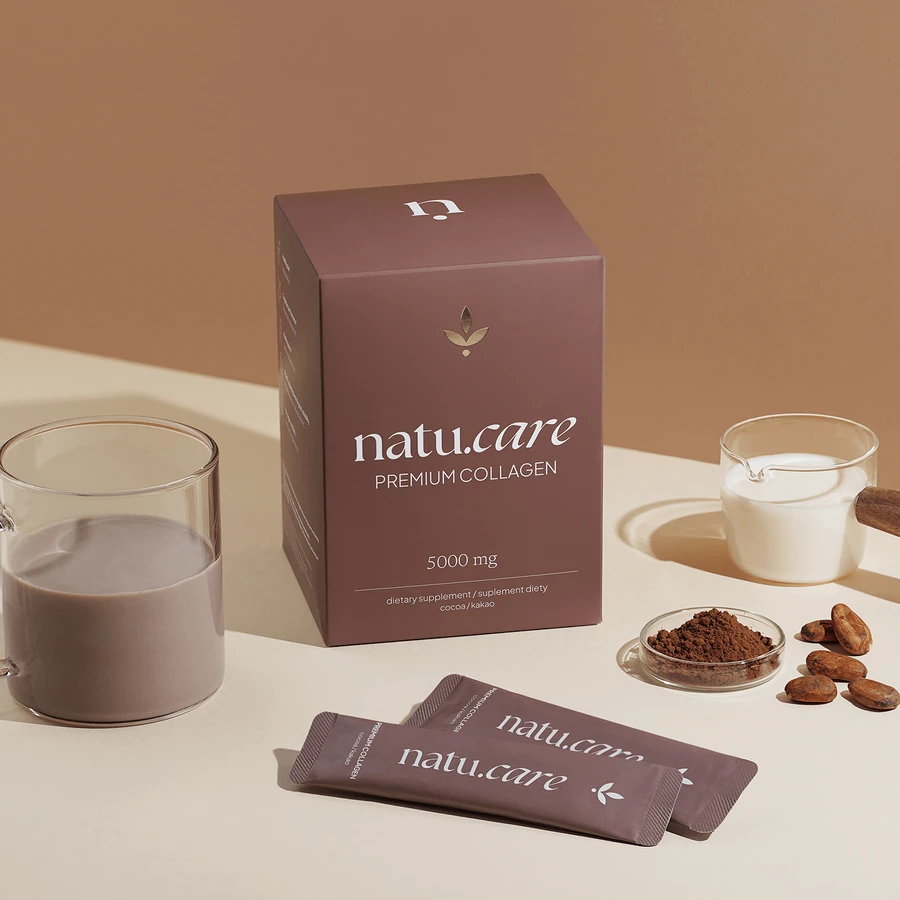 Natu.Care Premium Collageen 5000 mg, cacao, 30 sachets