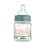 Canpol Babies EasyStart, anticolica, bottiglia a bocca larga, Mountains, verde, 35/242, dalla nascita, 120 ml