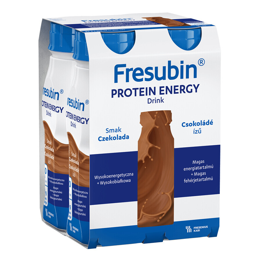 Fresubin Protein Energy Drink with chocolate flavor, 4 x 200 ml, Fresenius Kabi