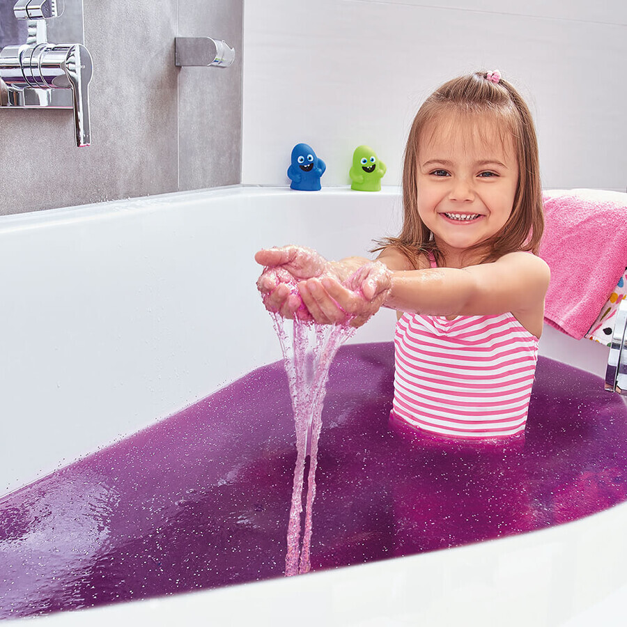 Zimpli Kids Slime Baff Glitter, kit de făcut sclipici, violet, de la 3 ani