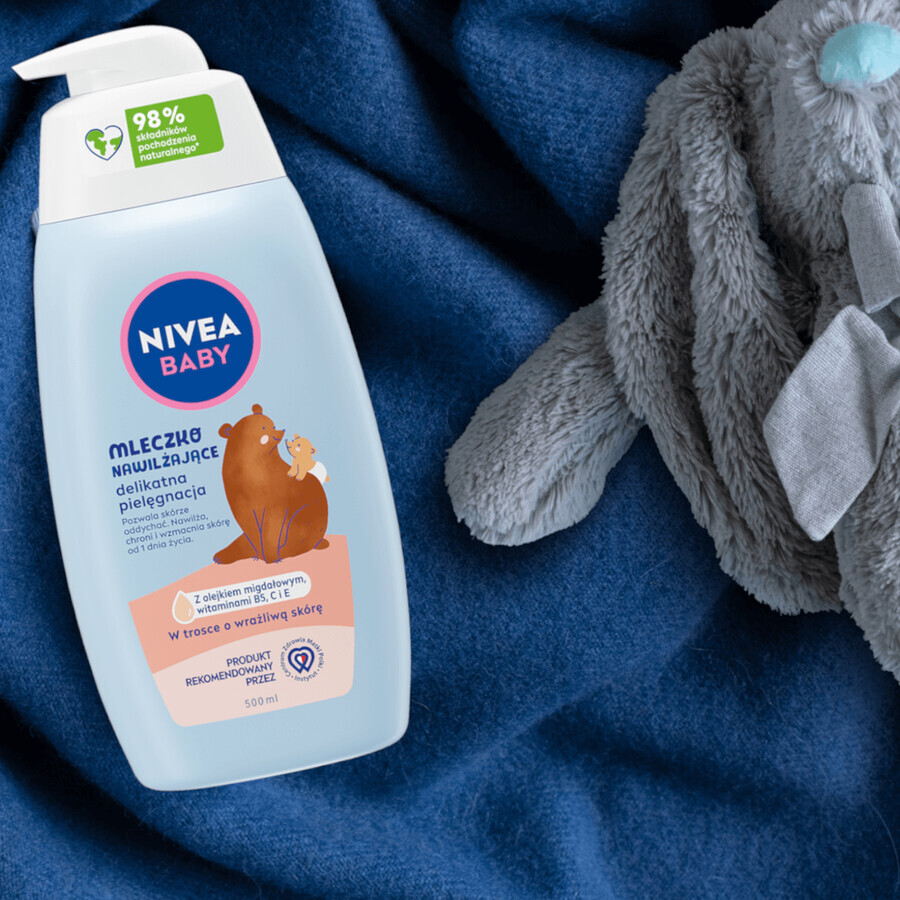 Nivea Baby, Feuchtigkeitsmilch, sanfte Pflege, ab Tag 1, 500 ml