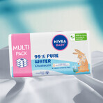 Nivea Baby 99% apă pură, șervețele umede biodegradabile, 3 x 57 bucăți