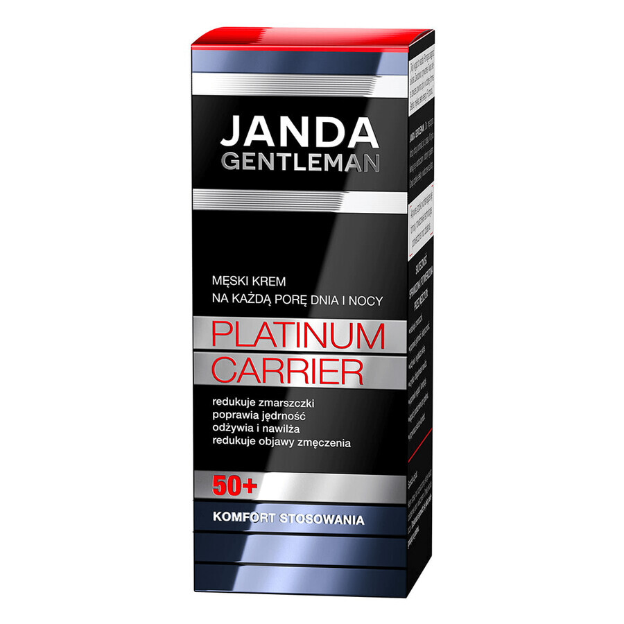 Janda Gentleman Platinum Carrier 50+, face cream for men, 50 ml