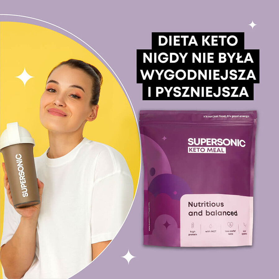 Supersonic Keto Meal, aromă fructe de pădure cu lime, 80 g