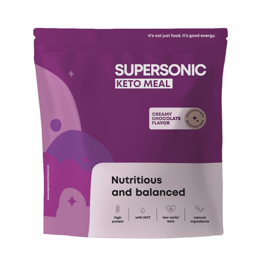 Supersonic Keto Maaltijd, romige chocoladesmaak, 800 g