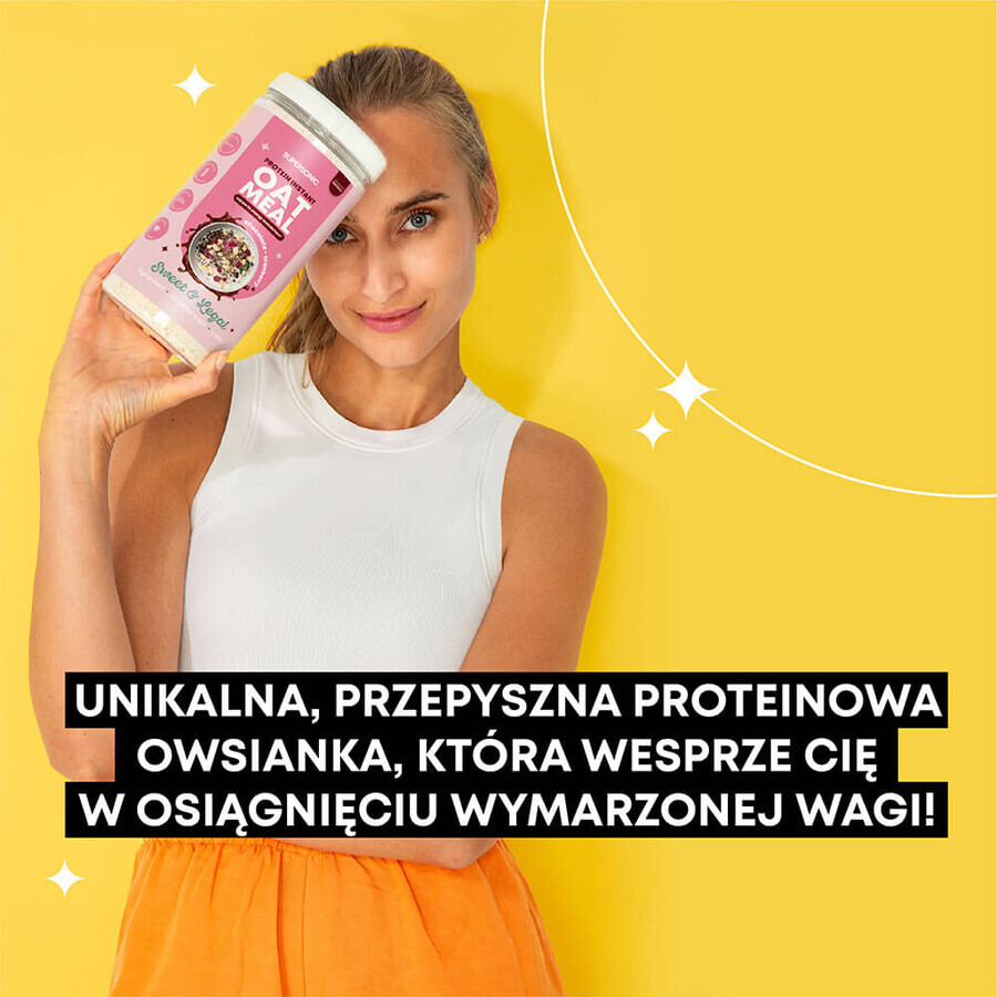 Supersonic, fulgi de ovăz instant cu proteine, aromă de ciocolată și merișoare, 660 g