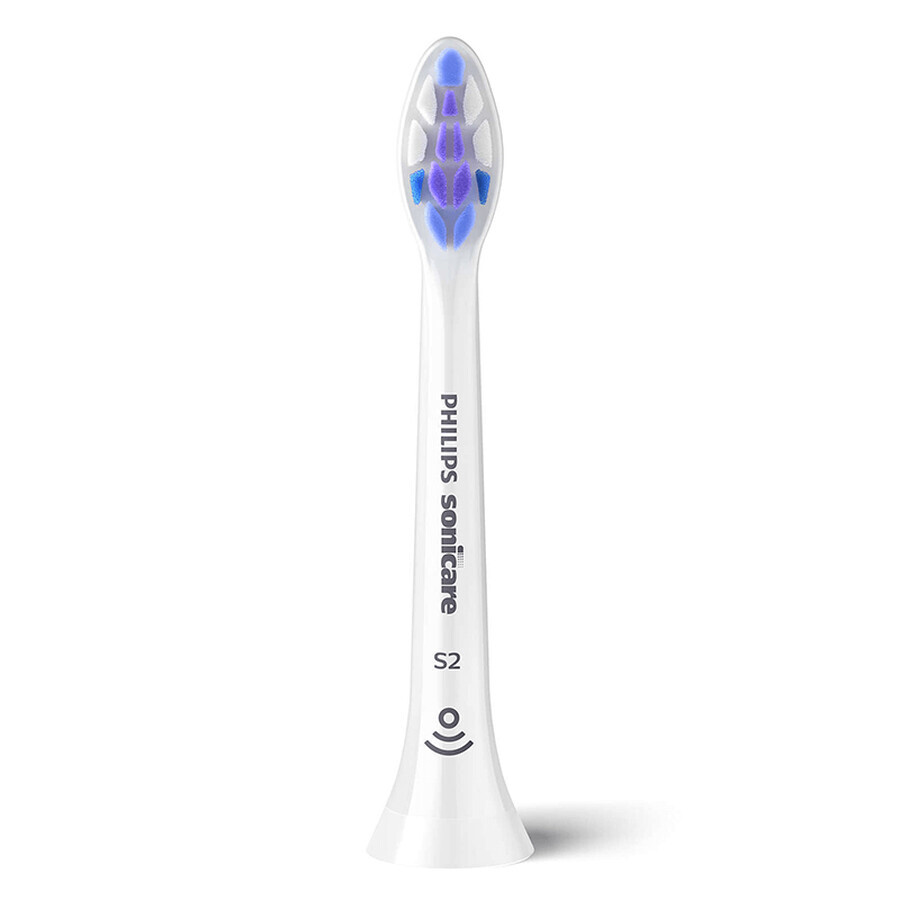 Philips, vervangende opzetborstels voor Sonicare S Sensitive sonische tandenborstel, HX6052/10, 2 stuks