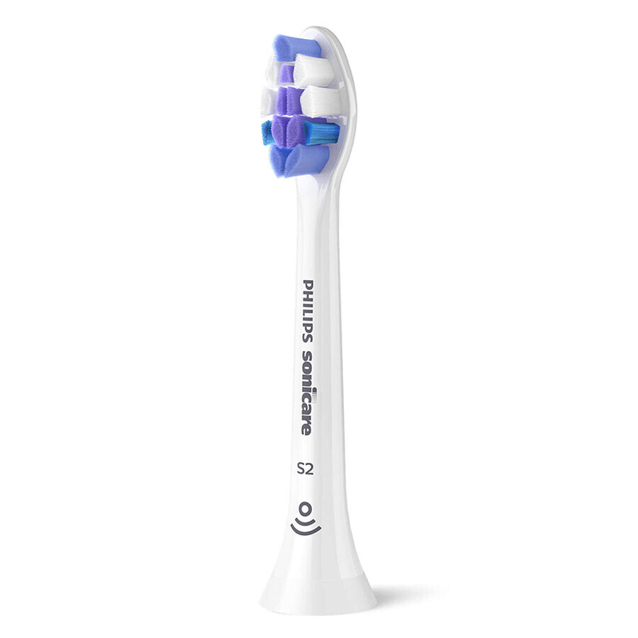 Philips, vervangende opzetborstels voor Sonicare S Sensitive sonische tandenborstel, HX6052/10, 2 stuks