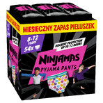 Pampers Ninjamas Pyjamabroek, luiers voor meisjes, 8-12 jaar, 27-43 kg, 54 stuks