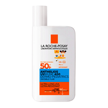 La Roche-Posay Anthelios UVMune 400 Dermo-Pediatrics, beschermingsvloeistof voor het gezicht van kinderen, SPF 50+, 50 ml