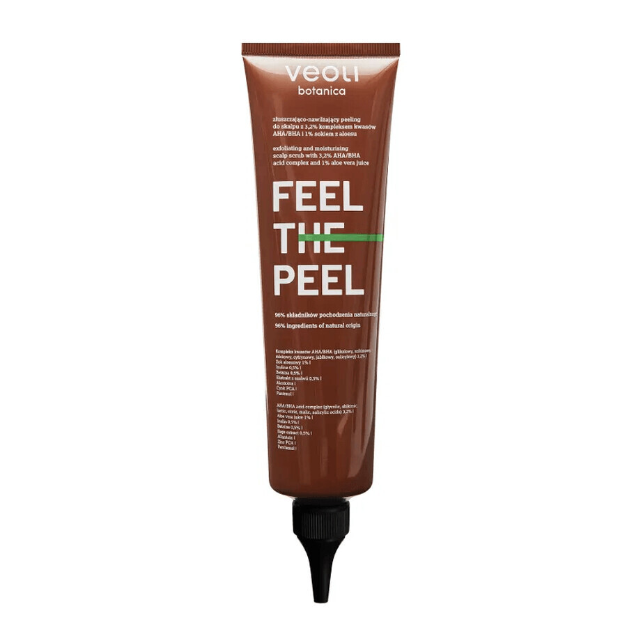 Veoli Botanica Feel The Peel, scrub exfoliant și hidratant pentru scalp, 150 ml