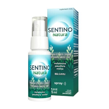 Sentino Natura, spray, zwarte bessensmaak, 25 ml