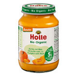 Piatto Holle Bio, zucca e riso, dopo 5 mesi, 190 g