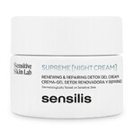 Sensilis Supreme, herstellende en verjongende nachtgel-crème, 50 ml + Upgrade AR, verstevigende en verzachtende sorbetcrème, 5 ml gratis