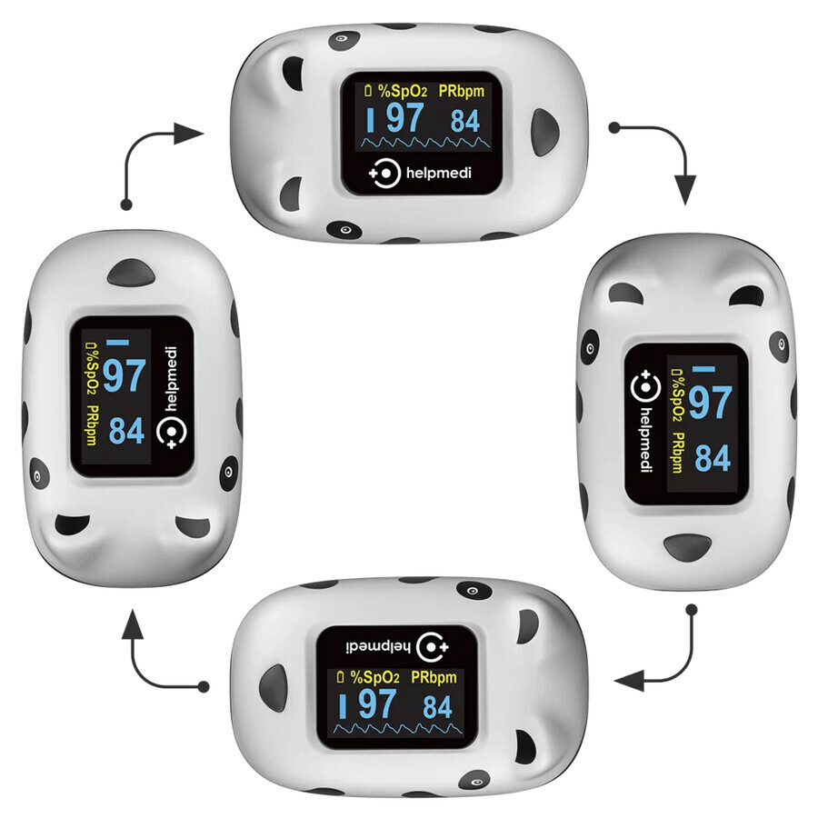 HelpMedi PulsoCare, pulse oximeter for children, panda