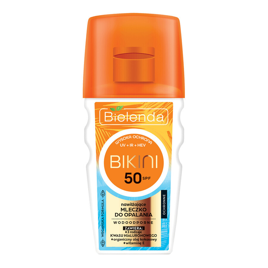 Bielenda Bikini, hydraterende zonnemelk, waterbestendig, SPF 50, 125 ml