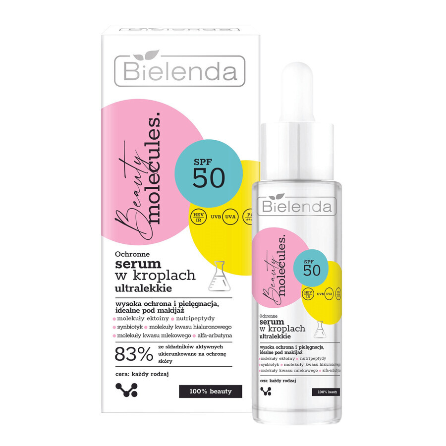 Bielenda Beauty Molecules, ultralight protective serum in drops, SPF 50, 30 ml