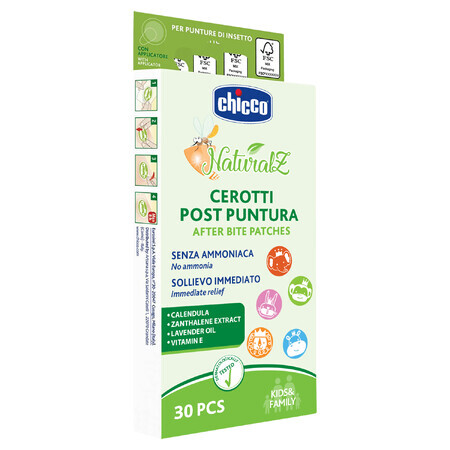 Chicco NaturalZ, pleisters voor insectenbeten, 30 stuks