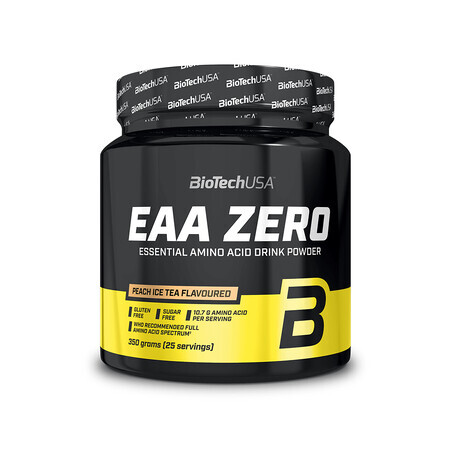 EAA Zero met perzik-ijsthee smaak, 350 gram, BioTechUSA