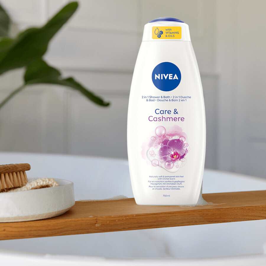 Nivea Orchidee &amp; Kaschmir-Extrakt, Cremiges Dusch- &amp; Badegel, 750 ml