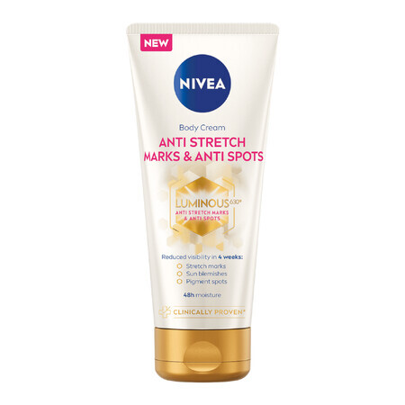 Nivea Luminous 630, anti-stretch mark lichaamscrème, 200 ml