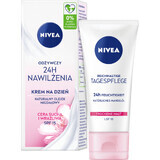 Nivea 24h Hydration, nährende Tagescreme, trockene und empfindliche Haut, 50 ml